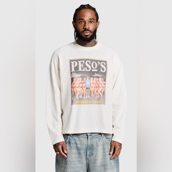 Peso Other - NWT [Peso] ‘Running Club’ Soft Cotton Long-Sleeved T-Shirt Graphic Tee Men’s L